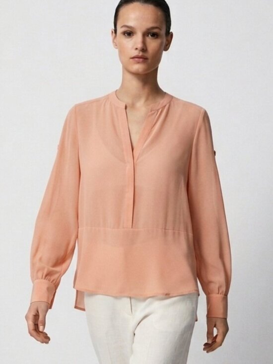 BCBGMaxAzria Tops - BCBGMAXAZRIA Silk Blouse